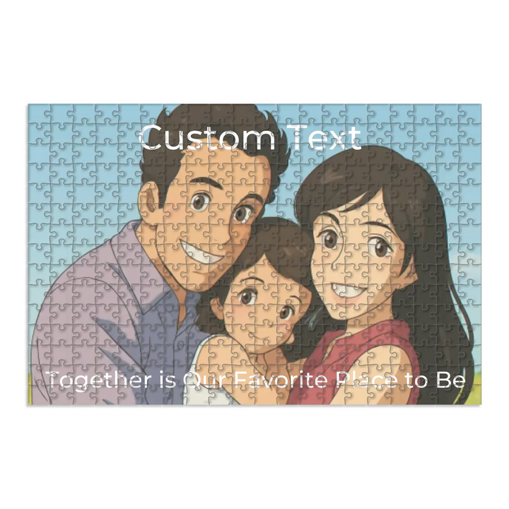 Custom Soft Dreamscape Anime Portrait Wooden Puzzle