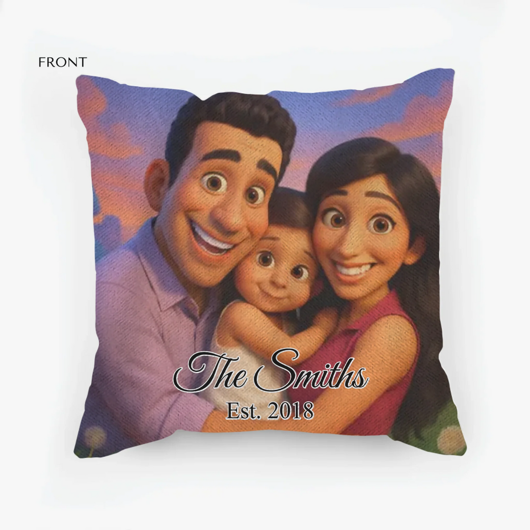 Custom 3D Animated Photo Pillows - Throw, Suede, Lumbar, Woven & Outdoor Pillows