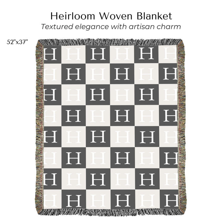 Heirloom Woven Blanket 52"x37"-ARTFULANE