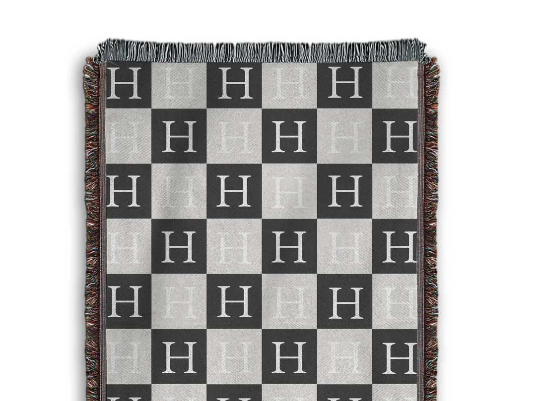 Heirloom Woven Blanket Closeup Texture-ARTFULANE