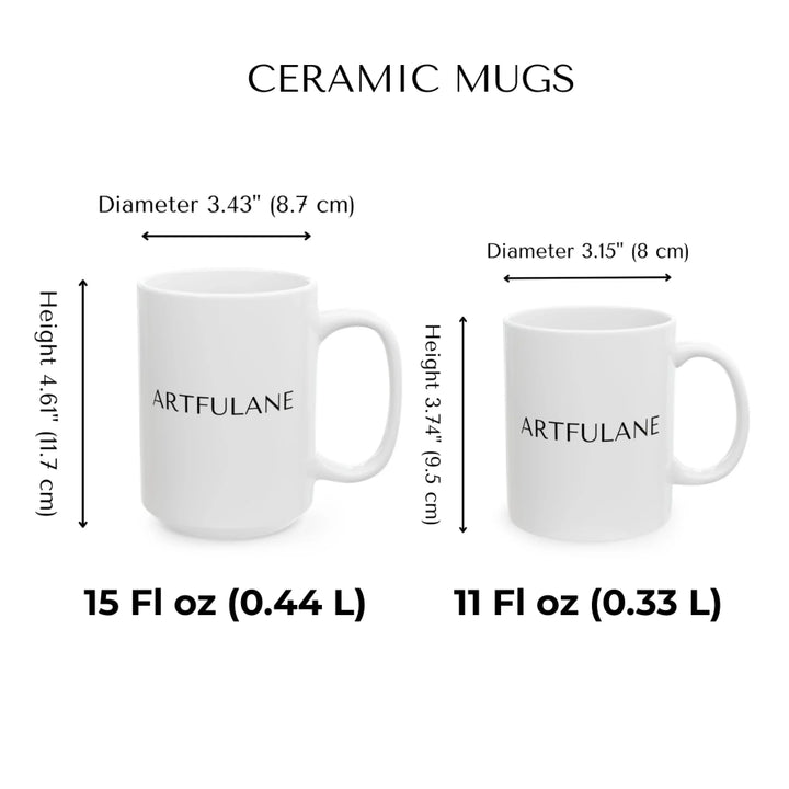 ceramic mugs size chart-ARTFULANE