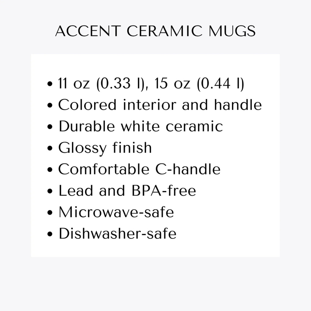 accent ceramic mugs features-ARTFULANE
