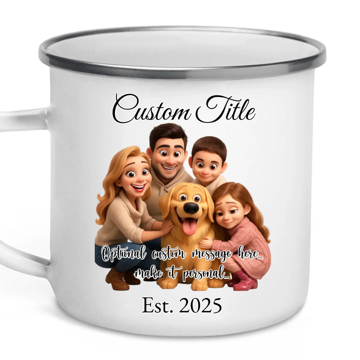Personalized fist bump mug with parent or grandparent name and custom child names – custom gift for dad, mom, papa, or nana -ARTFULANE