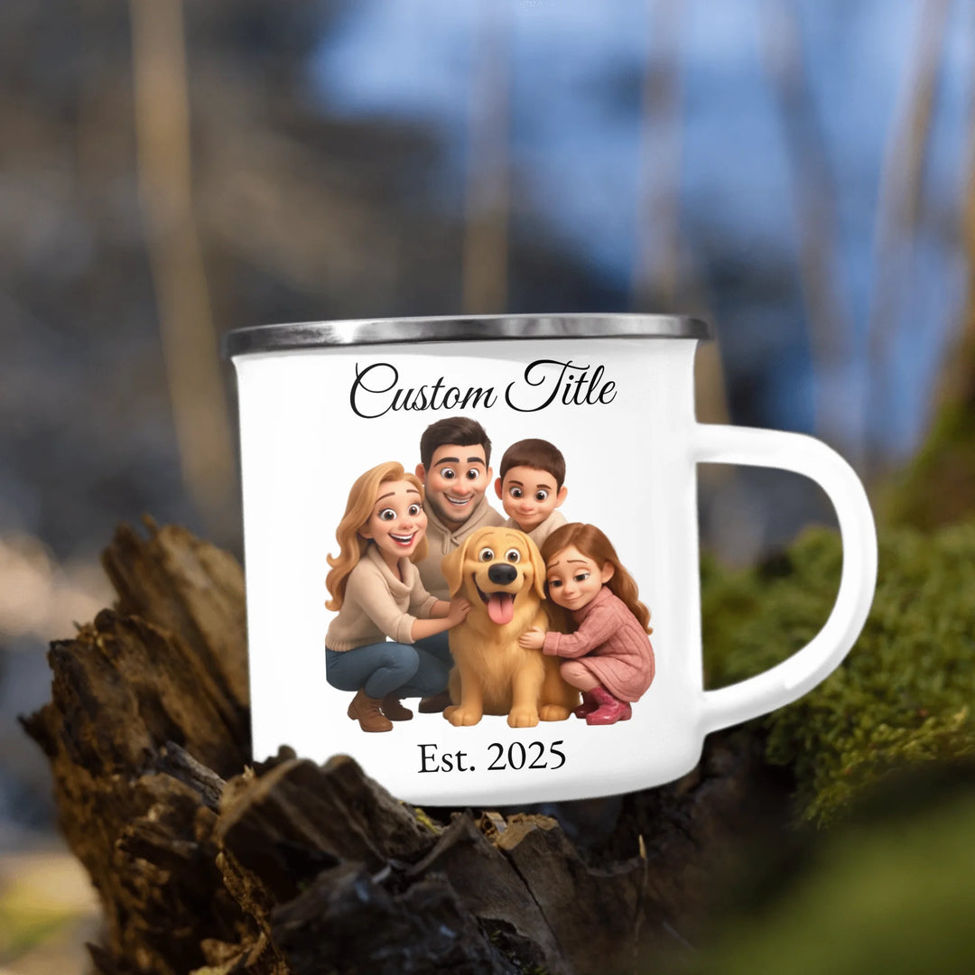 Personalized fist bump mug with parent or grandparent name and custom child names – custom gift for dad, mom, papa, or nana -ARTFULANE