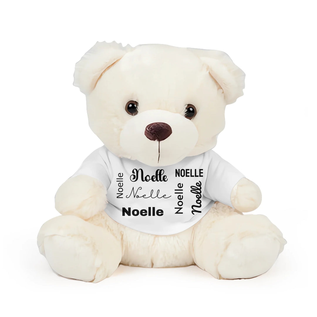 Custom Repeating Name Stuffed Animals - Sheep, Jaguar, Panda, Lion, Bunny, Bear - ART-TOY254.4