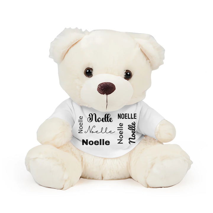 Custom Repeating Name Stuffed Animals - Sheep, Jaguar, Panda, Lion, Bunny, Bear - ART-TOY254.4