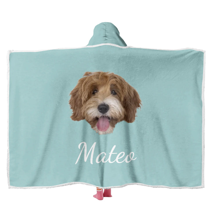 Custom Photo Wearable Hooded Blanket