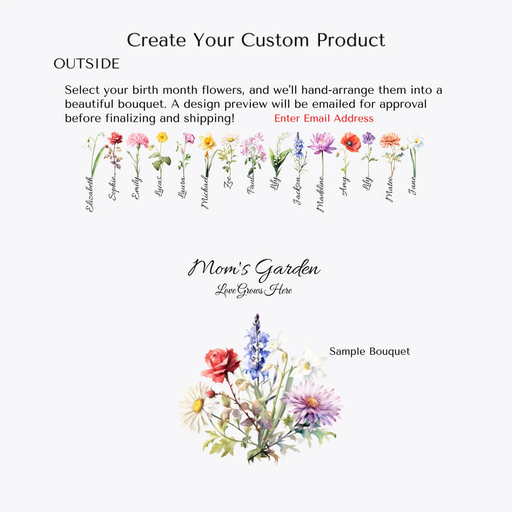Create-Your-Own-Custom-Birth-Month-Flower-Bouquet-Circle-Locket-Necklace-artfulane