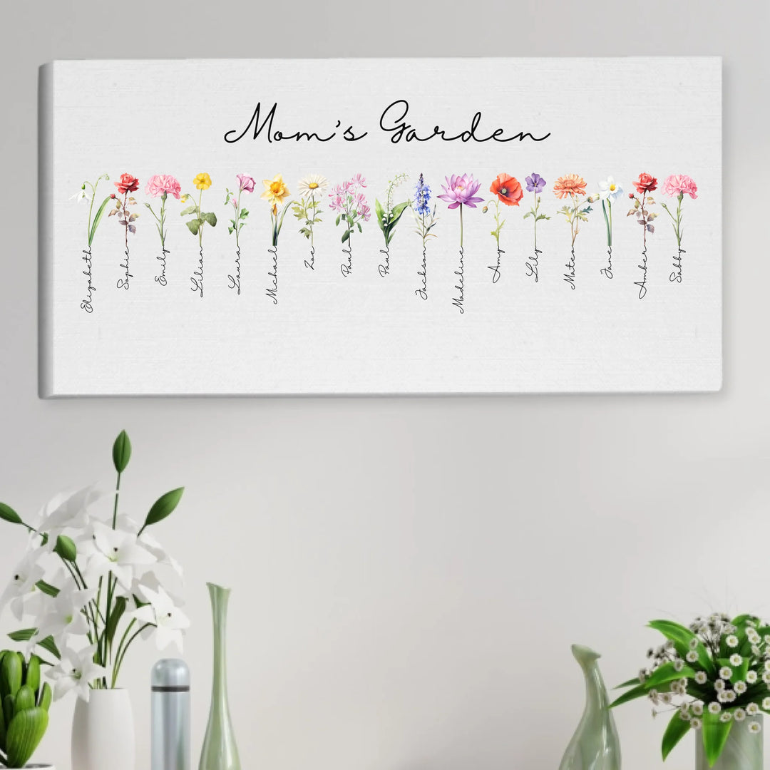 Unframed stretched canvas in living room-ARTFULANE