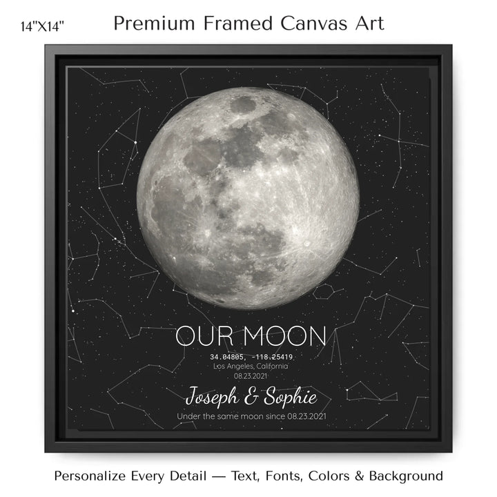 14x14 framed canvas-ARTFULANE