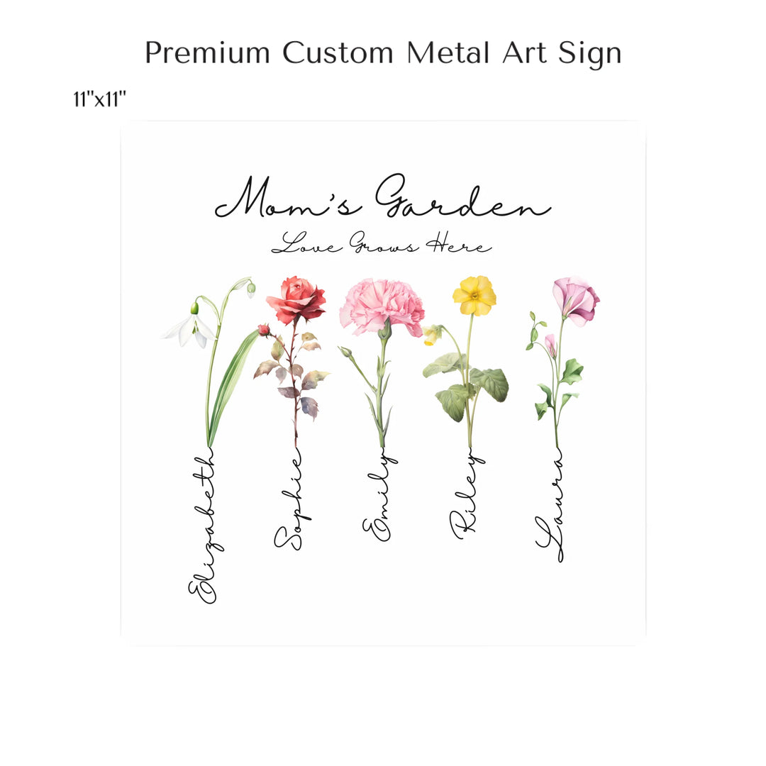 11x11 metal art sign