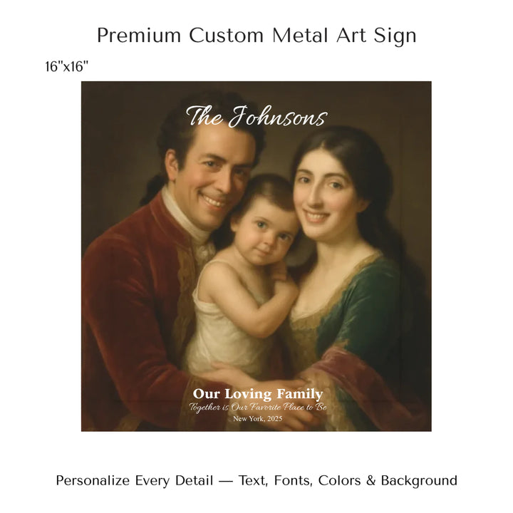 Personalized star map wall art with customizable background, title, names, date, location, and coordinates - 16x16 metal art sign-ARTFULANE