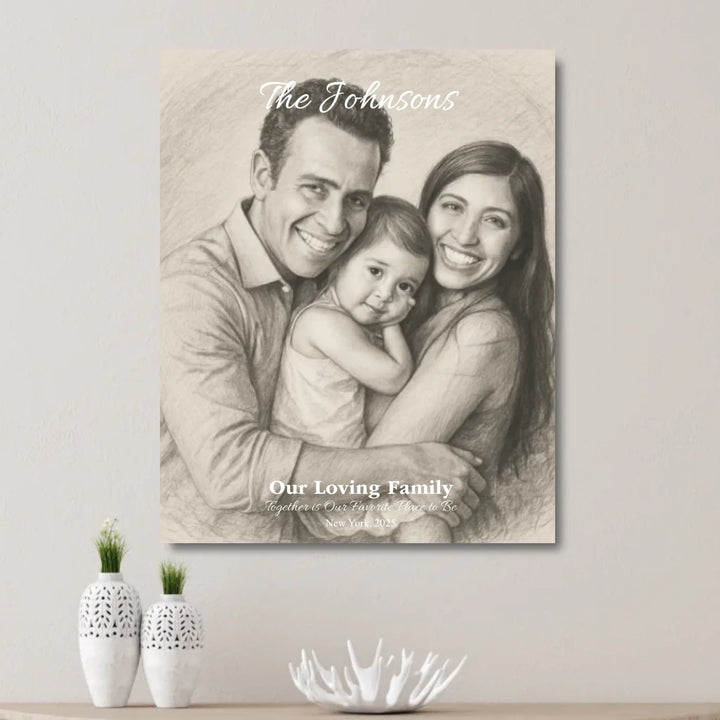 Personalized star map wall art with customizable background, title, names, date, location, and coordinates - unframed canvas on wall-ARTFULANE