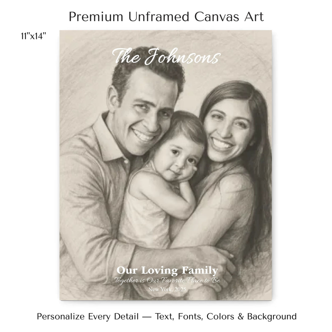 Personalized star map wall art with customizable background, title, names, date, location, and coordinates - 11x14 stretched canvas-ARTFULANE