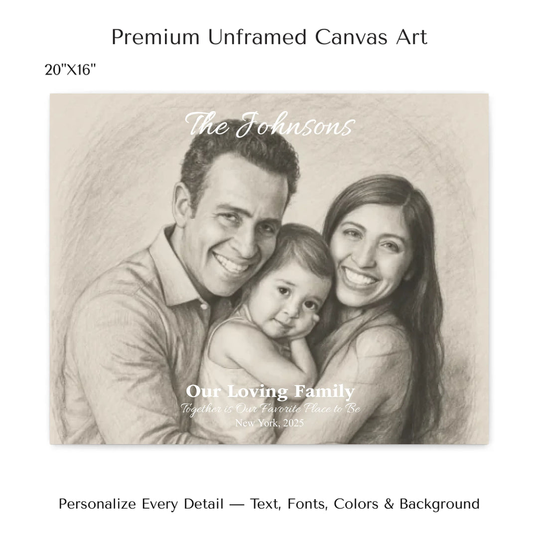 Personalized star map wall art with customizable background, title, names, date, location, and coordinates - 20x16 stretched canvas-ARTFULANE