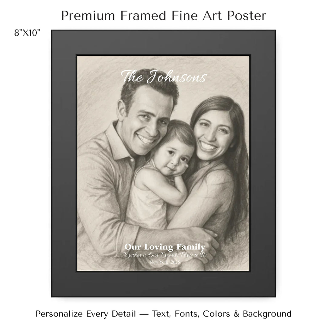 Personalized star map wall art with customizable background, title, names, date, location, and coordinates - 8x10 framed poster-ARTFULANE