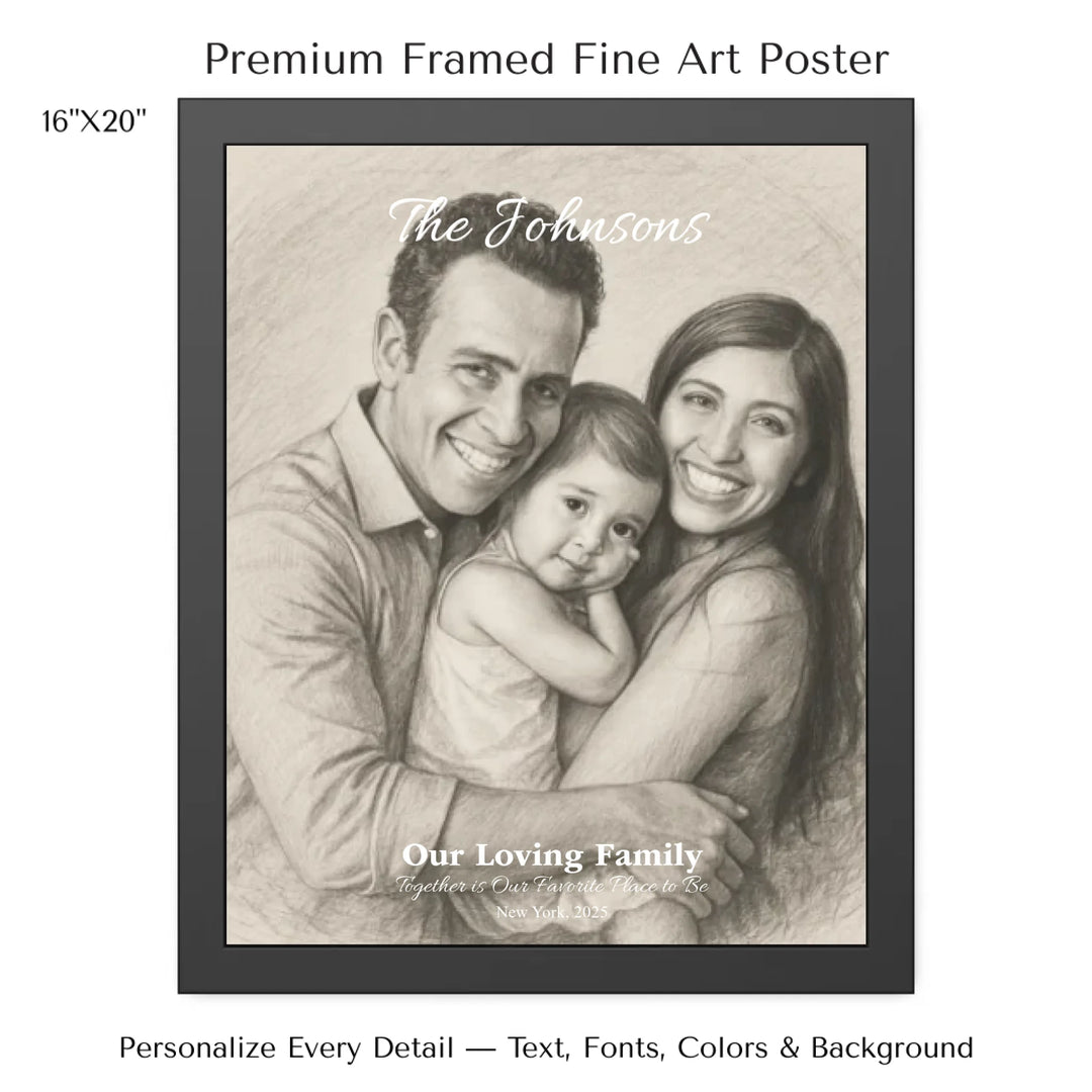 Personalized star map wall art with customizable background, title, names, date, location, and coordinates - 16x20 framed poster-ARTFULANE