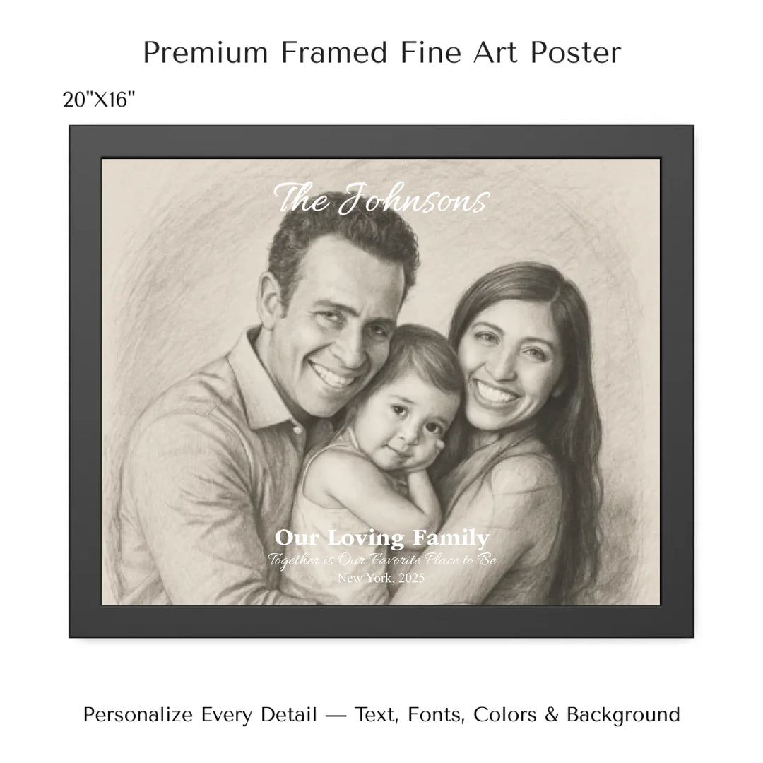 Personalized star map wall art with customizable background, title, names, date, location, and coordinates - 20x16 framed poster-ARTFULANE