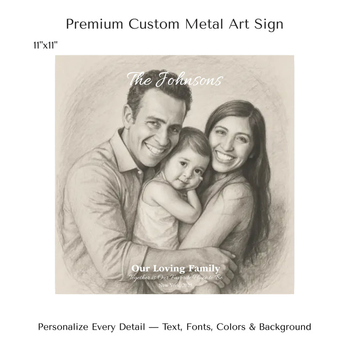 Personalized star map wall art with customizable background, title, names, date, location, and coordinates - 11x11 metal art sign-ARTFULANE