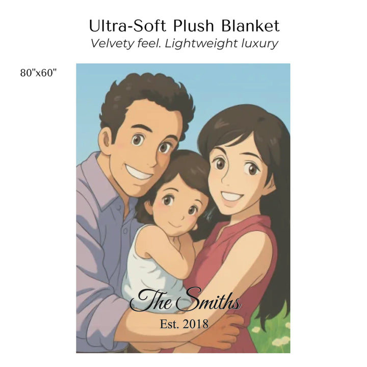 Create-Your-Custom-Watercolor-Birth-Month-Flower-Garden-velveteen-Blanket-80x60-artfulane