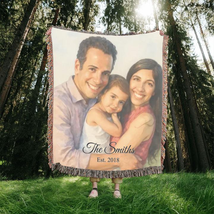 Heirloom Woven Blanket In Nature-ARTFULANE