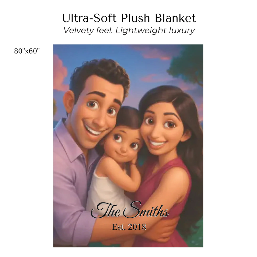 Create-Your-Custom-Watercolor-Birth-Month-Flower-Garden-velveteen-Blanket-80x60-artfulane