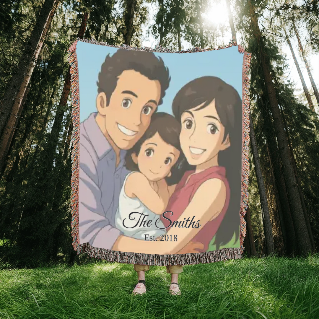 Heirloom Woven Blanket In Nature-ARTFULANE