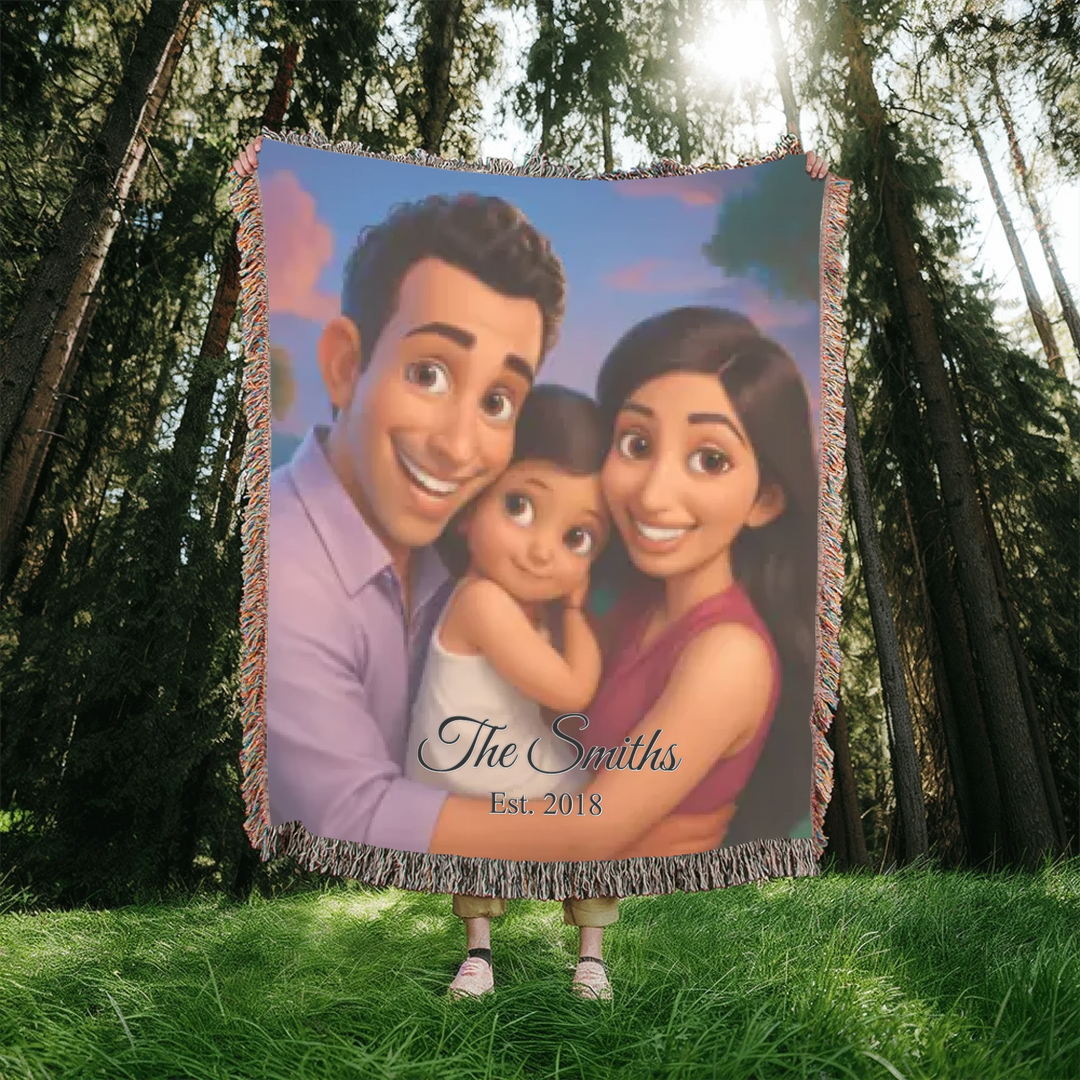 Heirloom Woven Blanket In Nature-ARTFULANE