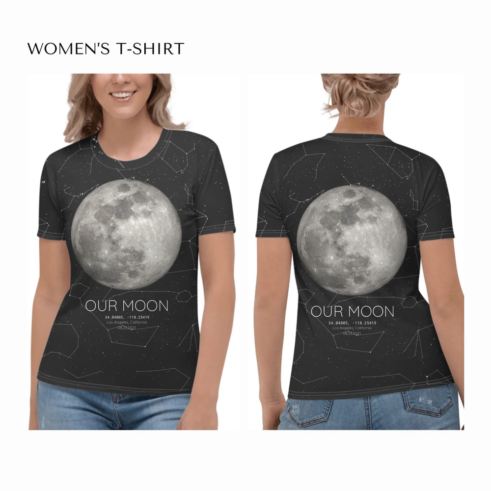 all-over-print-womens-crew-neck-t-shirt-on model-front-and-back-artfulane