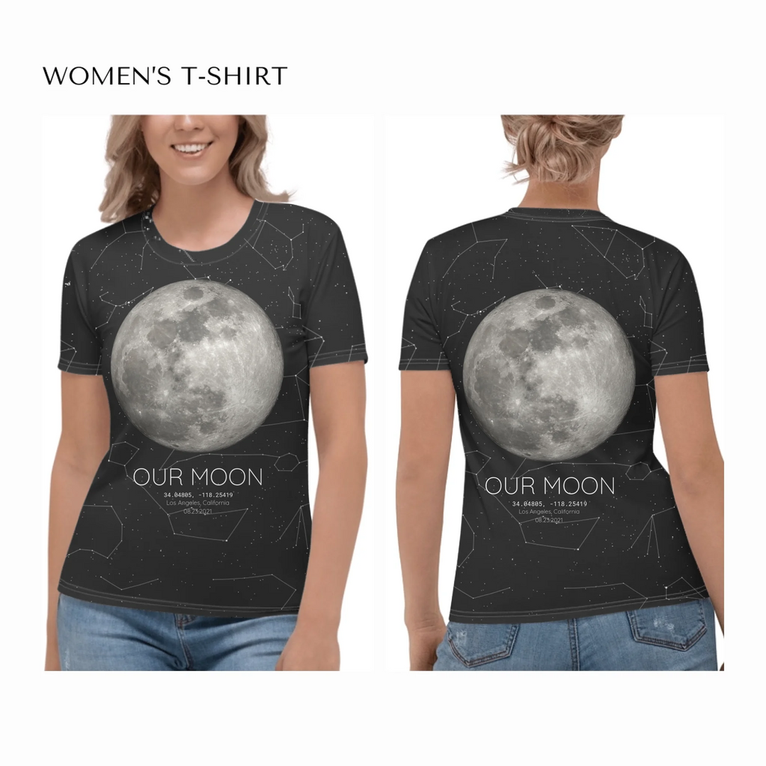 all-over-print-womens-crew-neck-t-shirt-on model-front-and-back-artfulane