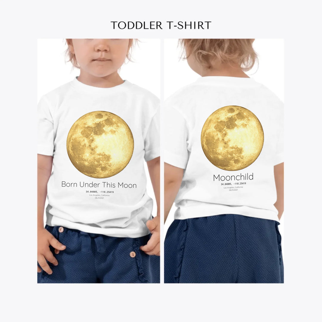 Golden-Moon-Phase-custom-toddler-t-shirt-artfulane