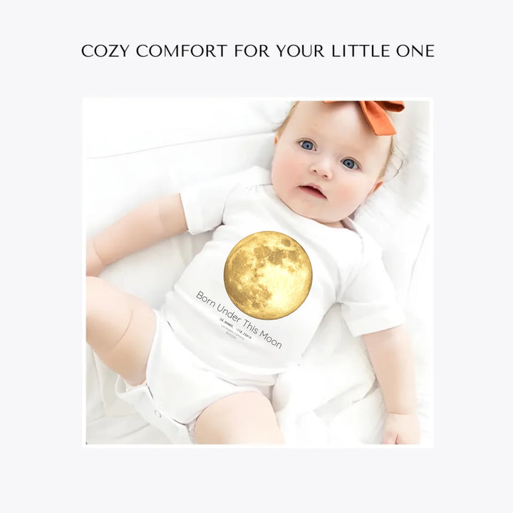 Golden-Moon-Phase-custom-baby-bodysuit-artfulane