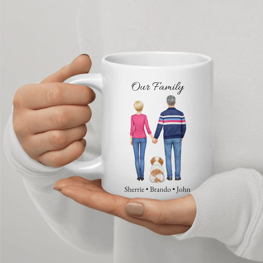 Custom coffee mug showing personalized illustration artwork, high-quality printed ceramic mug-ARTFULANE