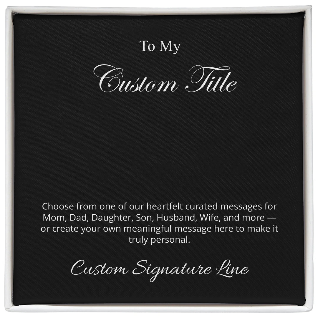 Custom jewelry box message card-ARTFULANE