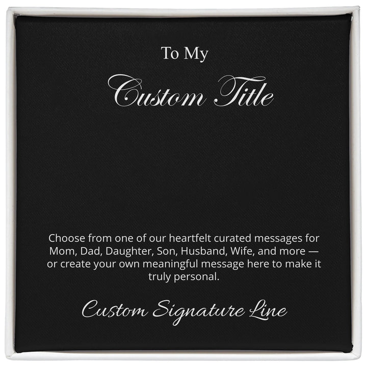 Custom jewelry box message card-ARTFULANE