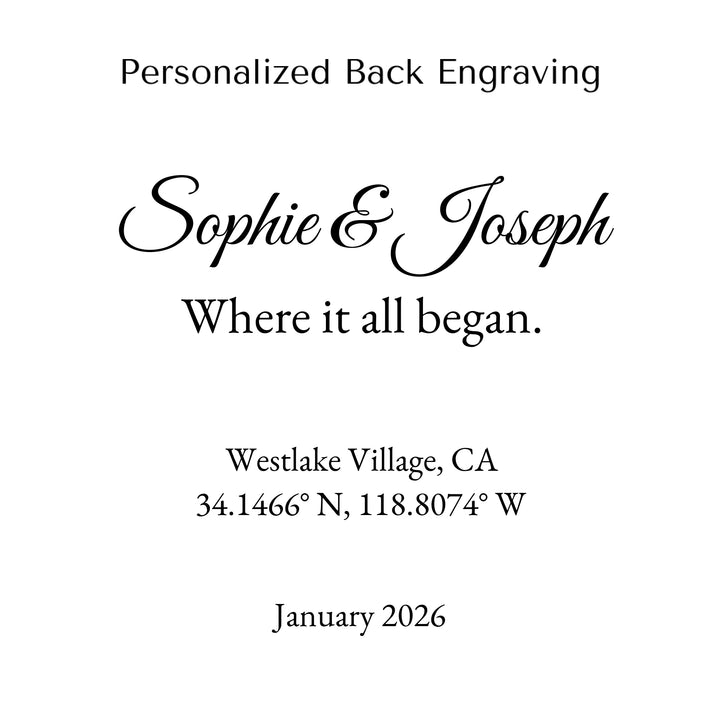 Layered Map Personalized Back Engraving-ARTFULANE