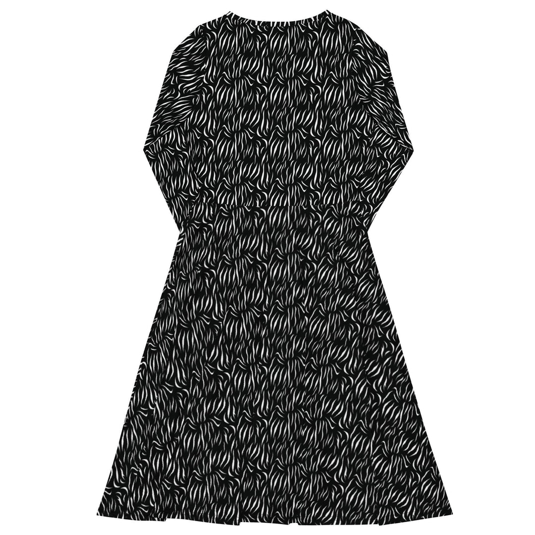 Black Tiger Midi Dress - ARTFULANE