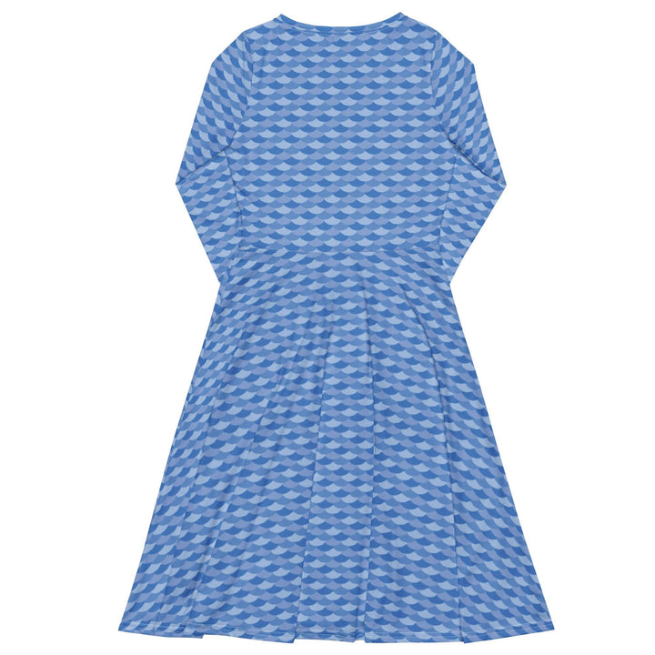 Blue Shells Midi Dress - ARTFULANE