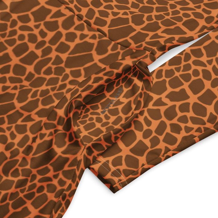 Brown Giraffe Midi Dress - ARTFULANE