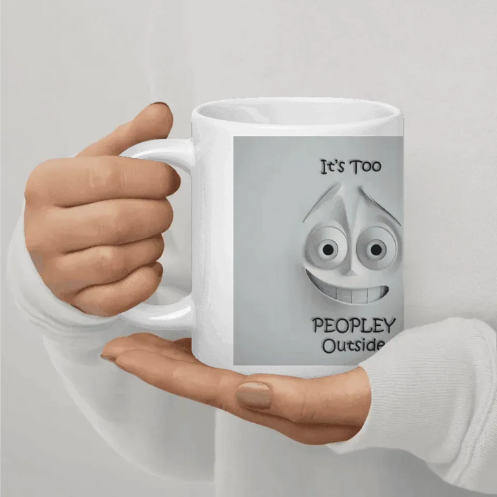 Custom 3D Anxious Face Mug - ARTFULANE