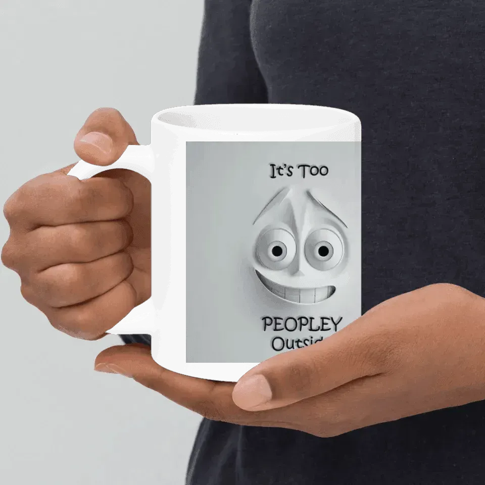 Custom 3D Anxious Face Mug - ARTFULANE