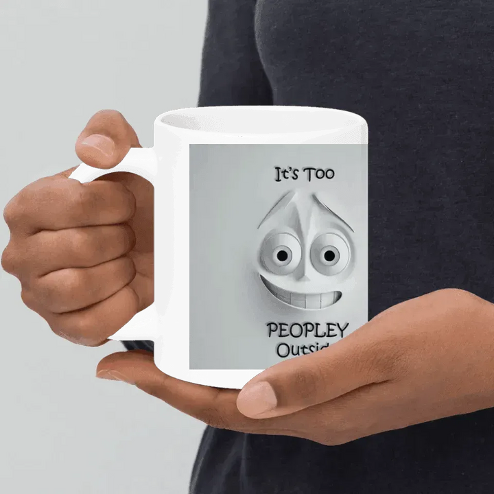 Custom 3D Anxious Face Mug - ARTFULANE