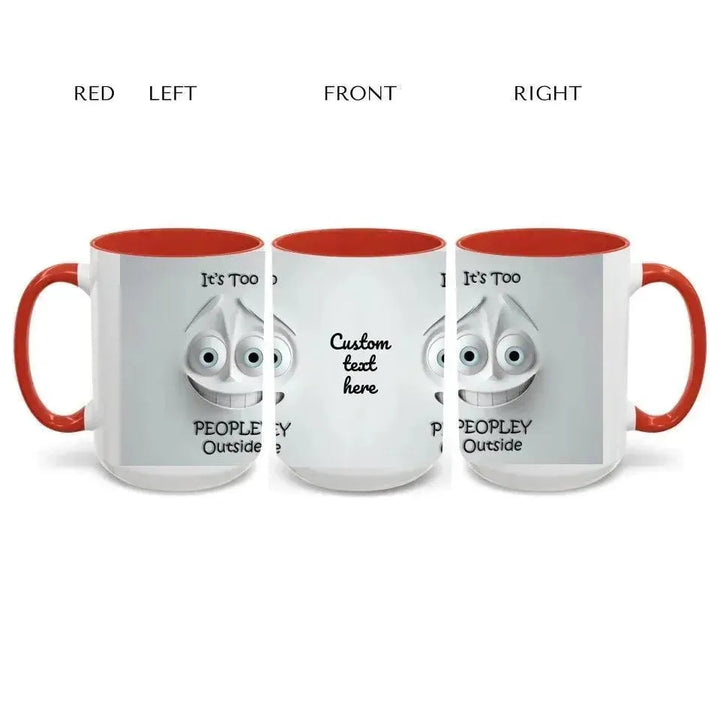 Custom 3D Anxious Face Mug - ARTFULANE