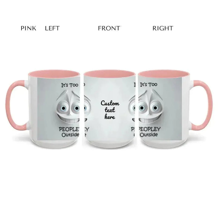 Custom 3D Anxious Face Mug - ARTFULANE