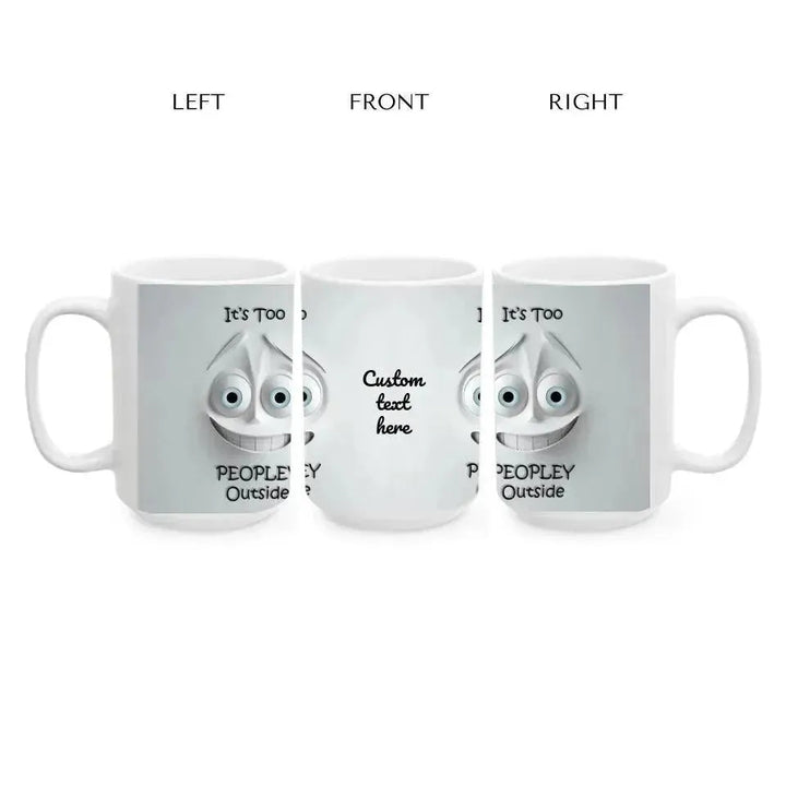 Custom 3D Anxious Face Mug - ARTFULANE
