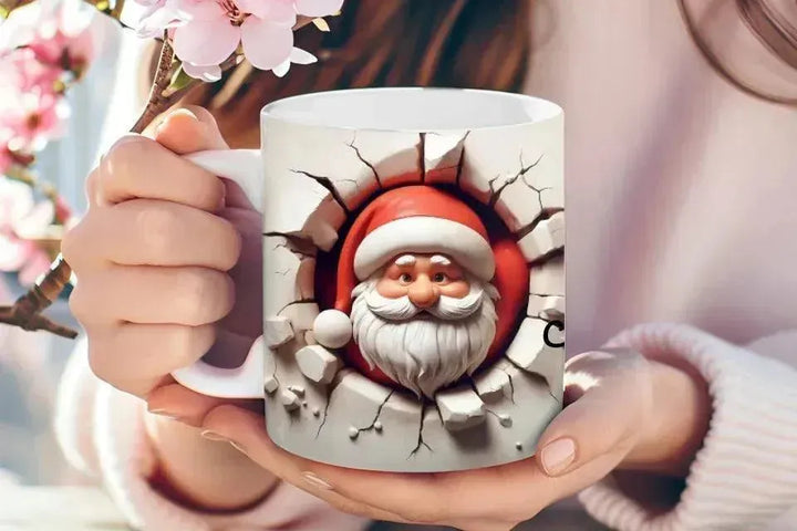 Custom 3D Christmas Character Mug - ARTFULANE