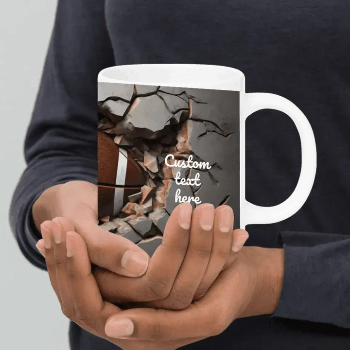 Custom 3D Football Mug - ARTFULANE