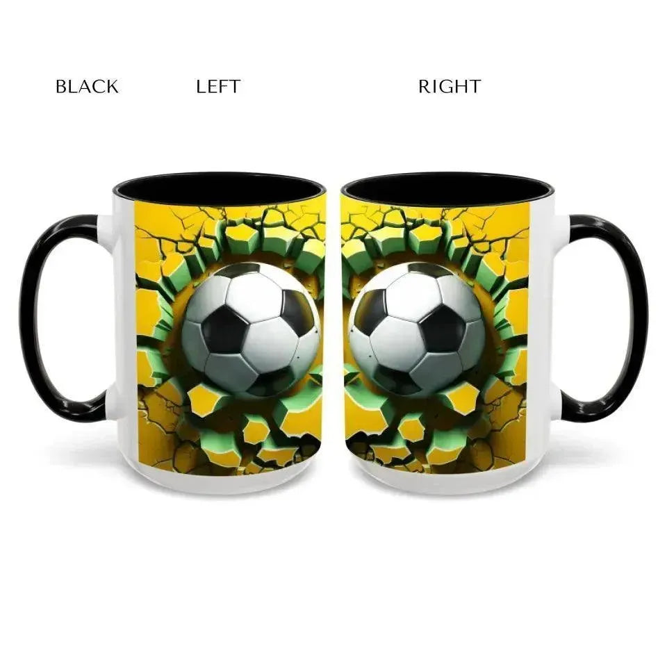Custom 3D Soccer Ball Mug - ARTFULANE