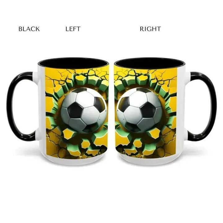 Custom 3D Soccer Ball Mug - ARTFULANE
