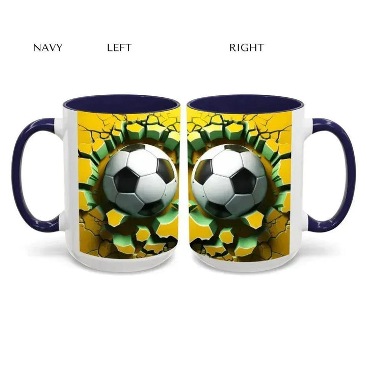 Custom 3D Soccer Ball Mug - ARTFULANE